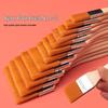Yellow Nylon Oil Painting Brushes Set 1-12 with Wooden Handle