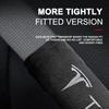 2Pcs Car Safety Belt Shoulder Cover Pad Plush Seat Belt Shoulder For Tesla Model 3 Model X S 2016-2020 Decals TM3 TMX TMS Decal