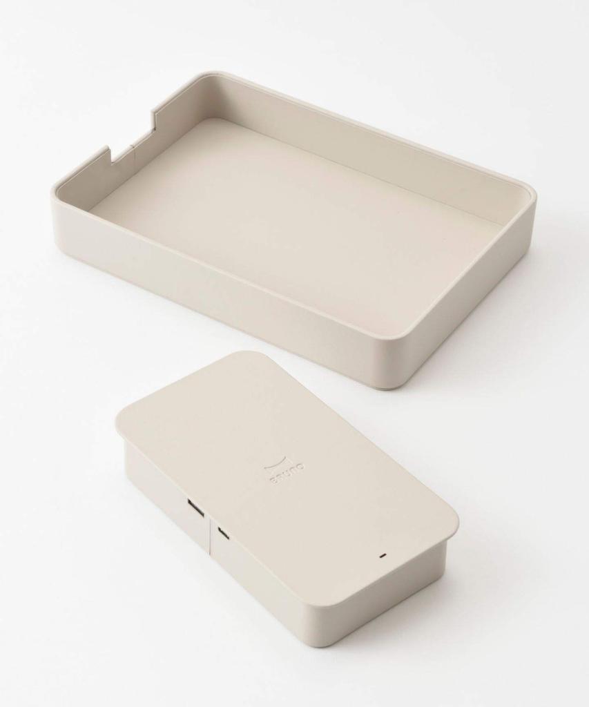 BRUNO Wireless Desk for Work from Charger, Greige, Organizer, Telework, Home, BDE052-GRG