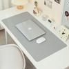 Simple Eye Protection Thickened Locking Edge Mouse Pad Large High-end Dirt-resistant Office Desk Pad Solid Color Waterproof Computer Mat