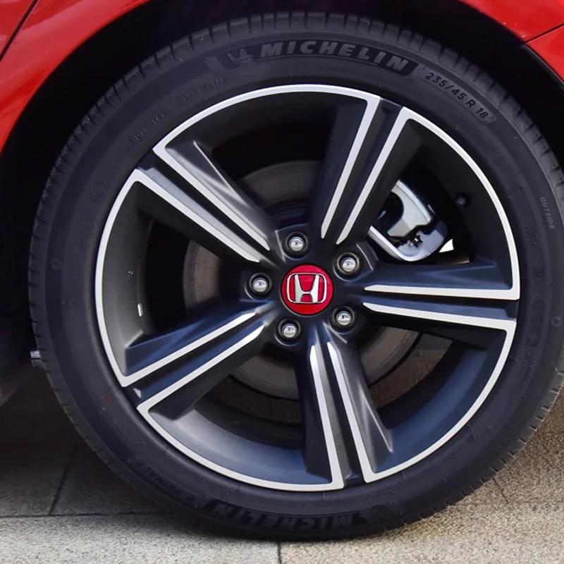 58/69mm Car Wheel Hub Center Caps 4PCS ABS Wheel Rim H Logo Cover for Honda Civic Accord CR-V Fit Auto Exterior Accessories ajk256