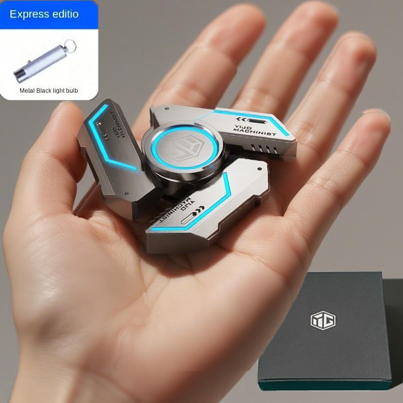 

Metal Fidget Spinnerglow In The Dark Quiet Bearings, Stress Relief Toy For Kids & Adults, Cool Gift For Anxiety Relief (As shown-3196)-