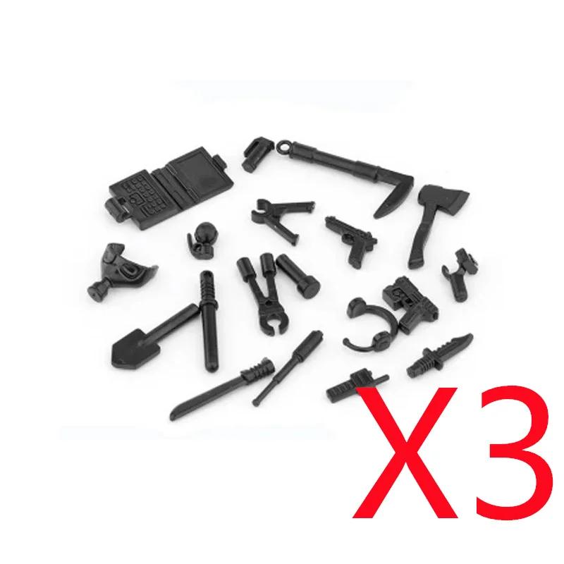 MOC Military Building Blocks Accessories Weapons Guns Special Forces Soldiers AKM Rocket Launchers Night Vision Toys Gifts X036