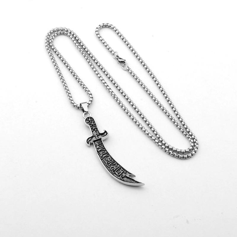 Мужское ретро ожерелье-подвеска в виде состаренного титанового рыболовного крючка