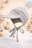 Boy' Cap 38-40 1-Layer Tied Spring Autumn Gray