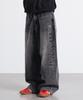 FILLUMINATE Lettering Wide Denim Pants - Gray