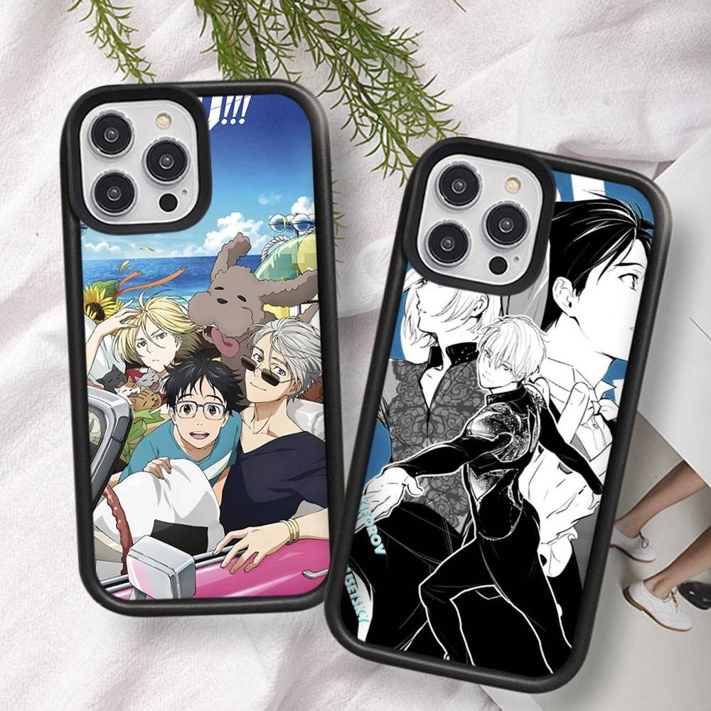 Sports Anime YURI On ICE BL For IPhone 17 16 15 14 13 Pro 12 11 Pro Max Hard PC+TPU Phone Cases Back Cover
