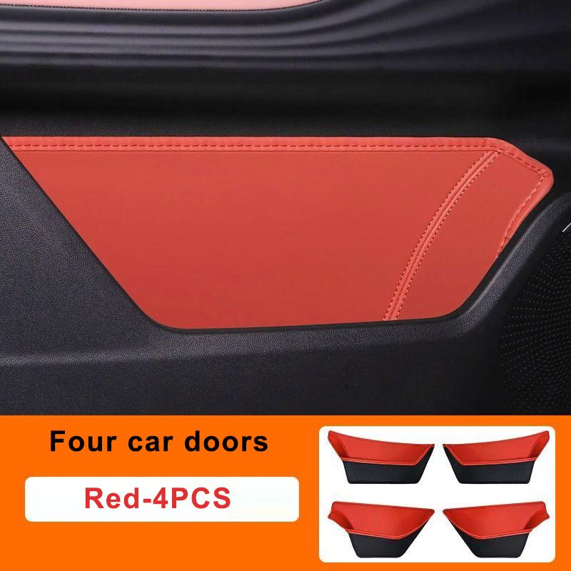 For Buick Envision Plus 2026-2026 Car Door Storage Box Cover Leather Glove Box Mat Pad Storage Barrel Auto Interior Accessories