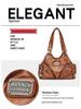European & American Style 2025 Retro Soft Leather Motorcycle Crossbody Shoulder Bag for Women