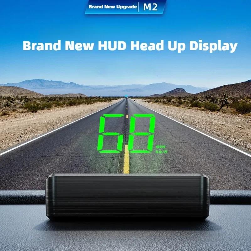 Car Speedometer HUD GPS Head Up Display Digital Speed Meter Windshield Projector for Vehicles Truck Auto Electronics Accessories