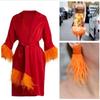 1Yards Ostrich Feathers Trims Plumes DIY Wedding Party Decoration Dress Fringe for Clothes Needlework Jewelry Crafts Accessories