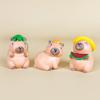 Model Capybara Pvc Ornament With Hat Wearing Appearance Design Gifts For
