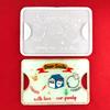 Christmas Large Resin Tray Molds Silicone Santa Claus Mold for Epoxy Resin Mold with Handles Coaster Mold for Home Decor
