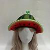 Cute Watermelon Hat Creativity Bucket Hat Beach Cap Wide Brims Sun Hat  Halloween Party