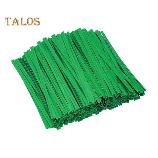 1000 Pcs Kraft Paper Twist Ties Reusable Ties with Wire Core Flexible Cable Ties for Packaging Bread Cake Candy Party Favors