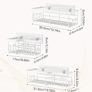 Uamector Bathroom Rack, Bathroom Basket, Bathroom Storage Rack