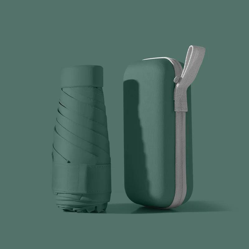 Mini-Sonnenschirm, faltbar, für Damen, Sonnenschutz und UV-Schutz, kleiner tragbarer Taschenschirm für Regen und Sonne