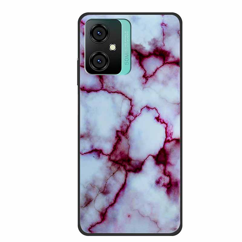For Blackview Oscal C70 Phone Cover Case Luxury Silicone TPU For Blackview Oscal C 70 Soft Marble Flowers Protective Cases Coque