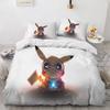 Pokemon Pikachu Quilt Cover Package Comforter Cover Full Size Twin Size King Size Size Children Kids Bedroom Bedclothes Bed Linen Package Decoration