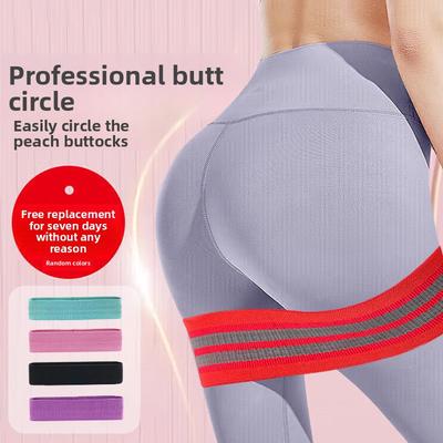 Gesäß Kniebeuge Zugring Widerstandsband Gestricktes Latex Elastisches Gesäß Sport Fitness Dehnung Yogagurt Rutschfest