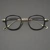 Light Luxury Brand Ultra Light Acetate Titanium Round Glasses Frame Men Women Retro Top Quality Optical Prescription Eyeglasses