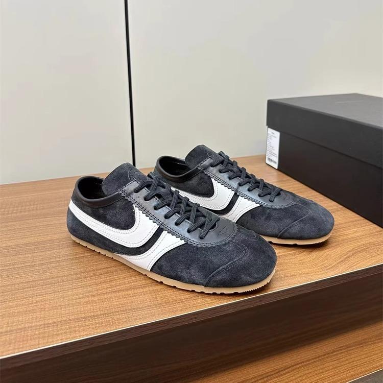 [Ziyan] Sports shoes women's new color matching retro casual and comfortable flat-bottomed lace-up German training shoes in the summer of 2025