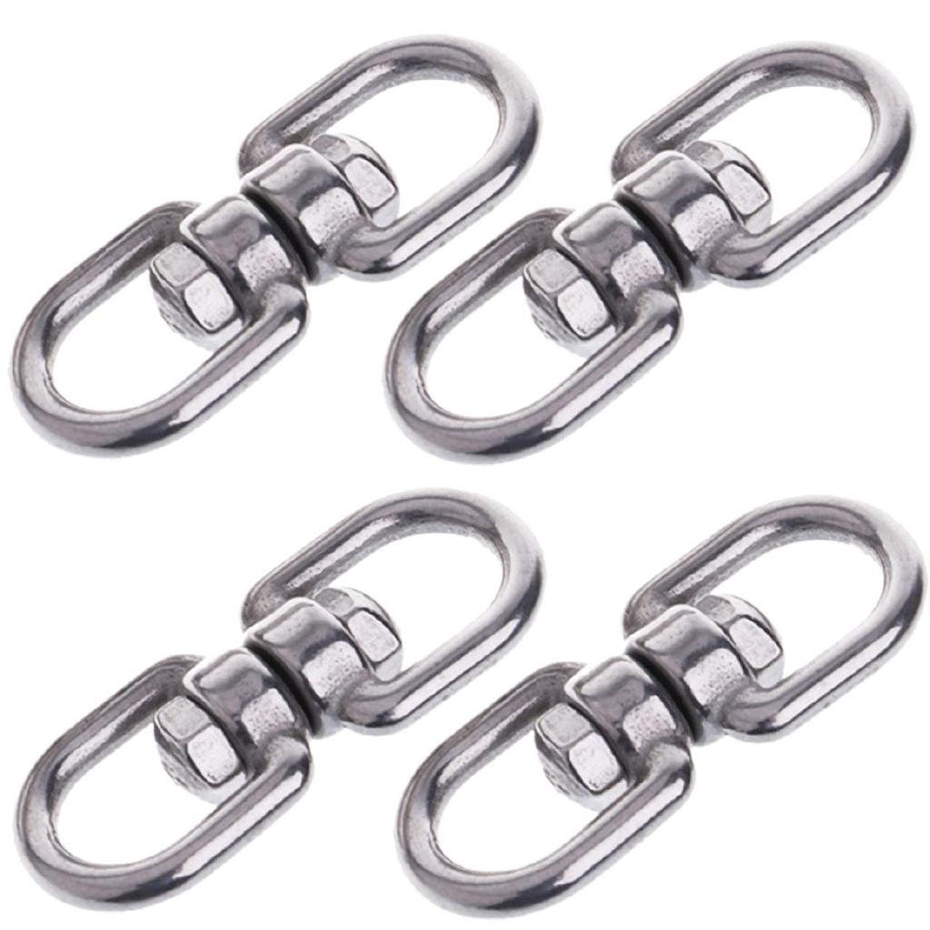 HWT Stainless Steel Swivel Rings for Leads and Keychains (M8 X 4)