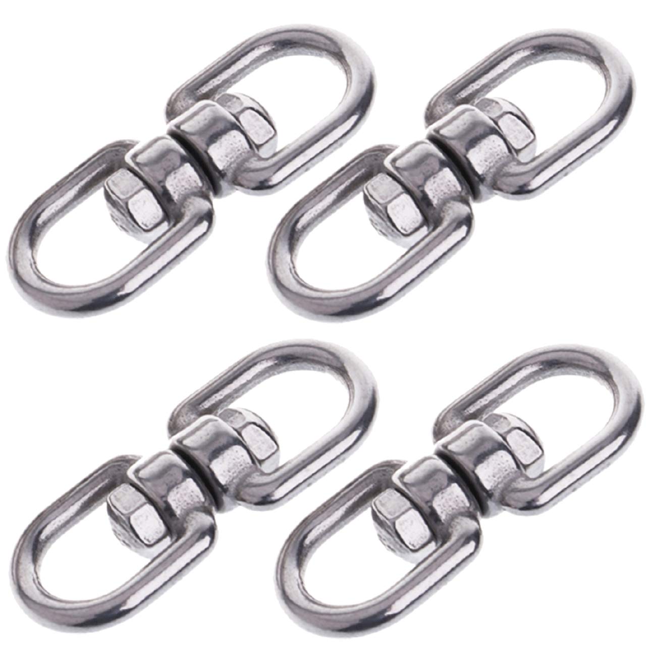 

HWT Stainless Steel Swivel Rings for Leads and Keychains (M8 x 4)