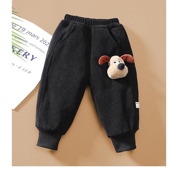 Jingqi Baumwoll-Sweathose mit Fleecefutter für Kinder: Warme Winterhosen für Jungen und Mädchen