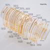 Fashion Minimalist Zircon Bracelet Sets for Women Vintage Elegant Heart Snake Chain Layered Bracelets Birthday Vacation Jewelry