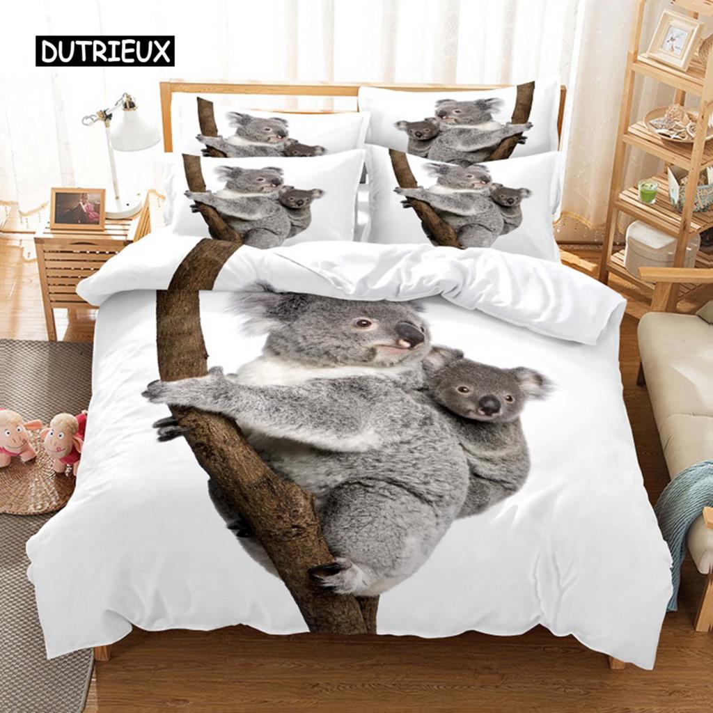 Ložní souprava Pavouk a zvířata Mikrovlákno 3D tisk Povlak na přikrývku Queen King Size Módní design Povlak na přikrývku s povlaky na polštáře