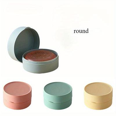 Portasapone da viaggio rotondo, portasapone portatile con coperchio, contenitore per sapone sigillato impermeabile per bagno, doccia, gadget per il bagno