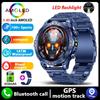 2025 New Real AMOLED Smart Watch Men 450 mAh Battery Fitness Tracker IP68 Waterproof Bluetooth Call Smartwatch For Huawei Xiaomi