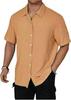 2026 European Summer Men's Fashion Short Sleeve Casual Button-up Shirt