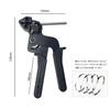 HFS(R) Metal Tie Gun, Stainless Steel Band Tying Tool, Metal Band Tightening Tool, 0.3mm Thick, 4.6-12mm Wide, Single Tie Gun