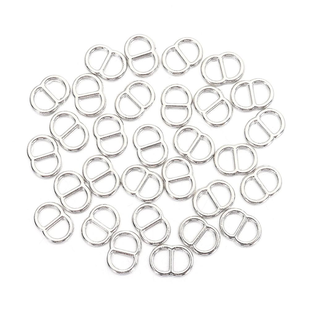 50pcs High Quality Newest Tri-glide Belt Buckle Mini DIY Bags Buckles 4mm Small Strap Buckles Buttons Shoes Accessories