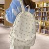 Zaino scolastico femminile ins ragazza giapponese stile college piccolo zaino floreale versione coreana Harajuku stampato zaino per studente di scuola media femminile