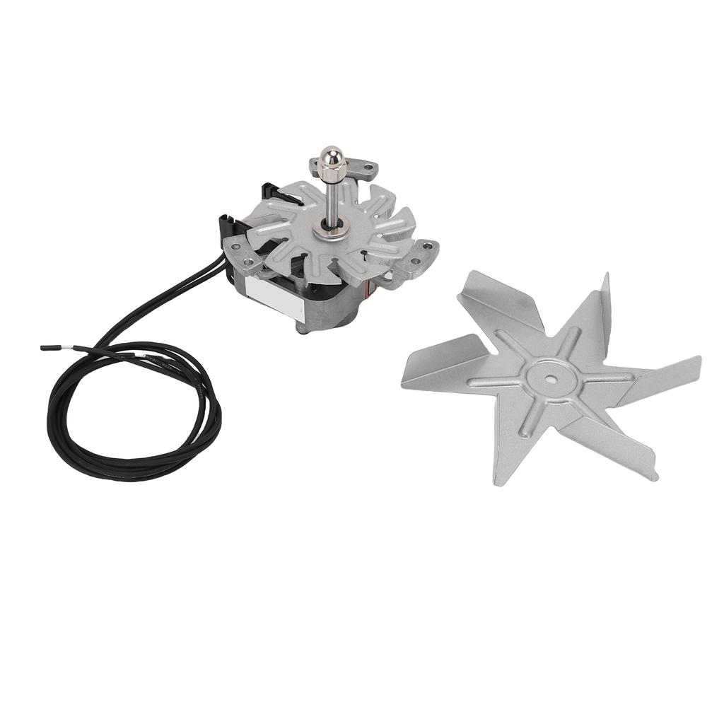 Oven Motor and Fan Blade Heatproof Aluminum High Performance Drying Motor with 6 Fan Blades