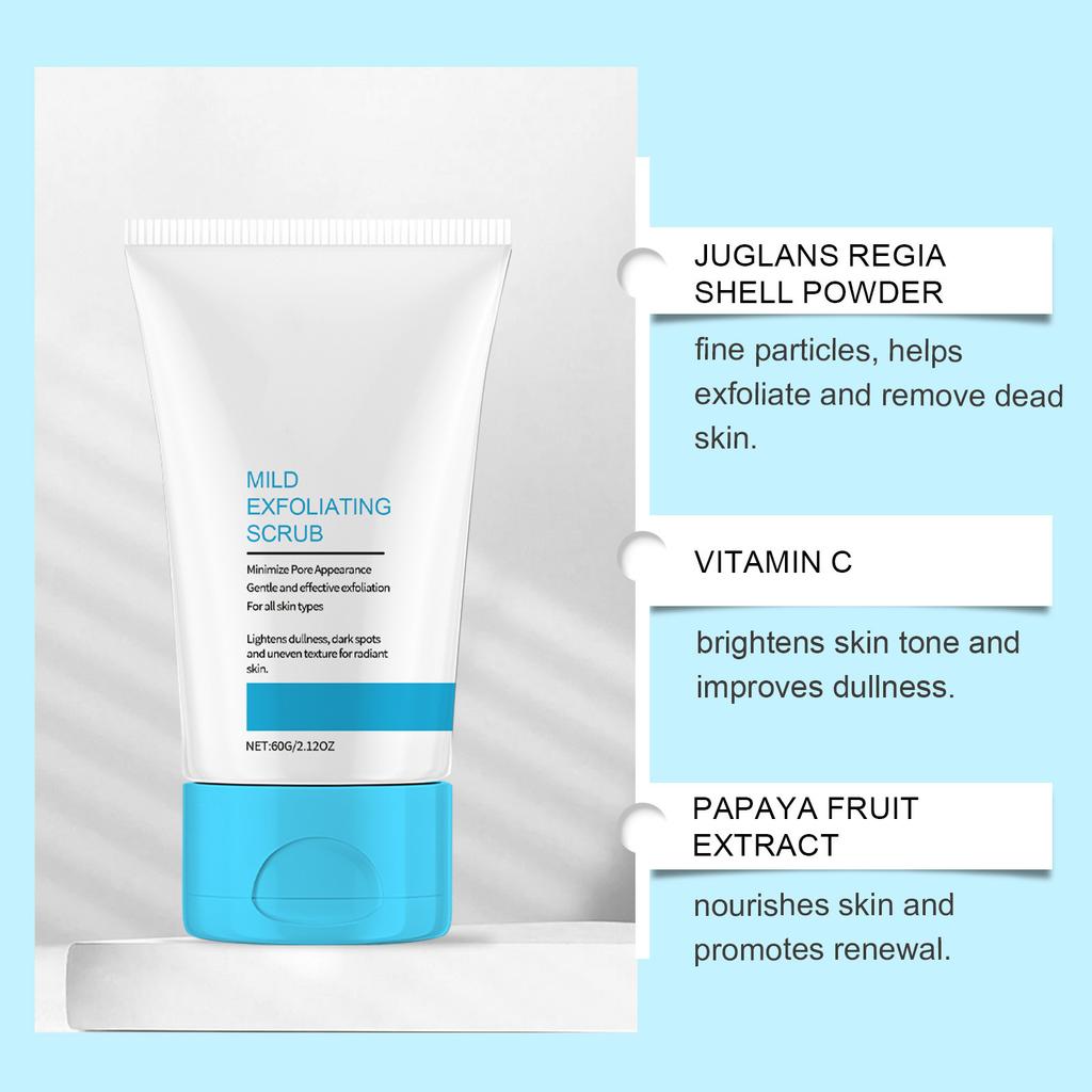 Mild Exfoliating Facial Scrub Mild Moisturizing Facial Scrub Tender And Smooth Skin 1ml