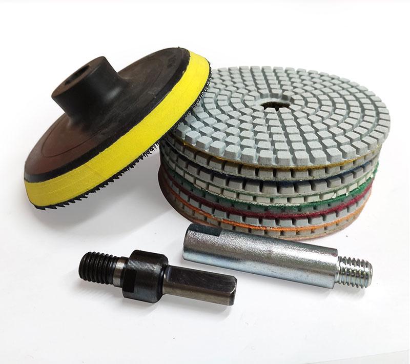 Diamond Head Polishing Pad for Drills: Marble, Quartz, and Stone Grinding