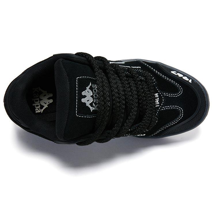 Kappa Retro Non-Slip Wear-Resistant Low-Top Skate Shoes Unisex sneakers Black K0DZ5CC02F-990