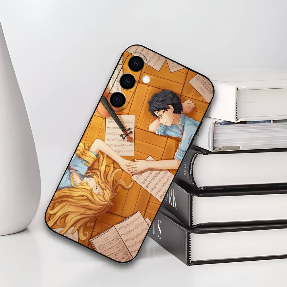 Y-Your Lie IN A-APRIL Phone Case For Samsung Galaxy A73,A72,A71,A70,A53,A52,A51,Soft Silicone Black Cover