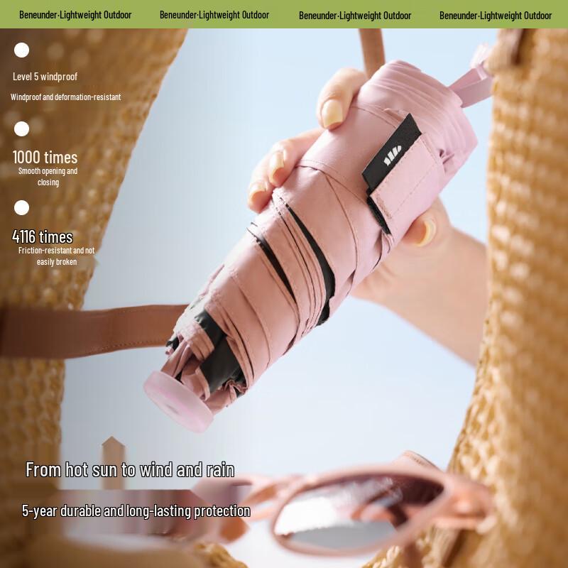 Beneunder BM531 Five-Fold UV Protection Pencil Umbrella
