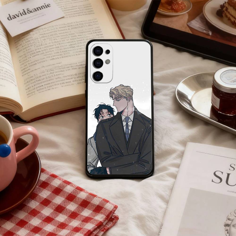 BL Manhwa R-roses And Champagne Phone Case For Samsung S 25,24,23,22,30,21,10,9,Ultra,Plus,Lite,FE,4,5 G Soft Black Case