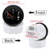 Waterproof IP67 52mm Fuel Level Gauge+Oil Level Sensor 200mm 0-190OHM Red LED Oil Tank Meter with Alarm Car RV Camper 12V24V