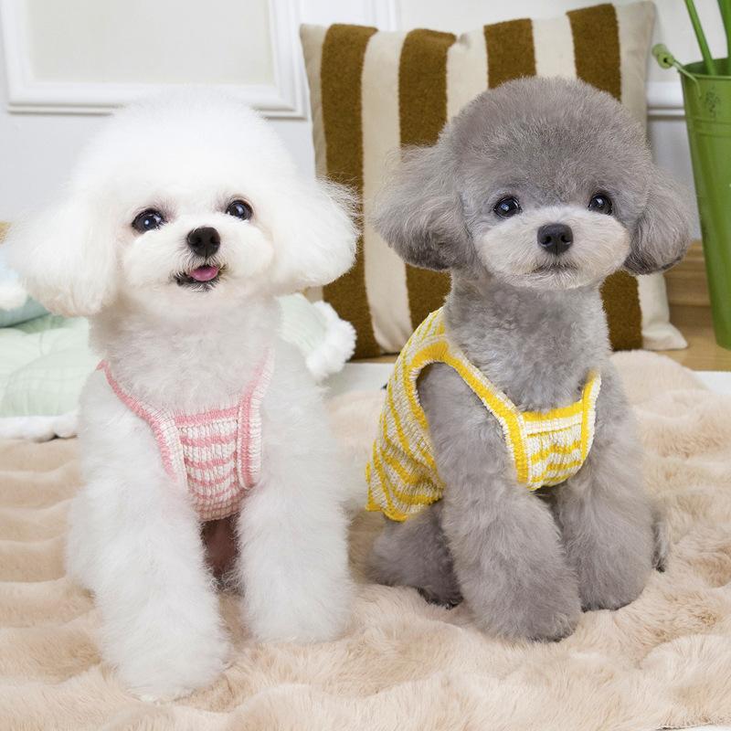 Pet Cat Small Dog Pomeranian Schnauzer Dog Clothes Summer Sling Vest