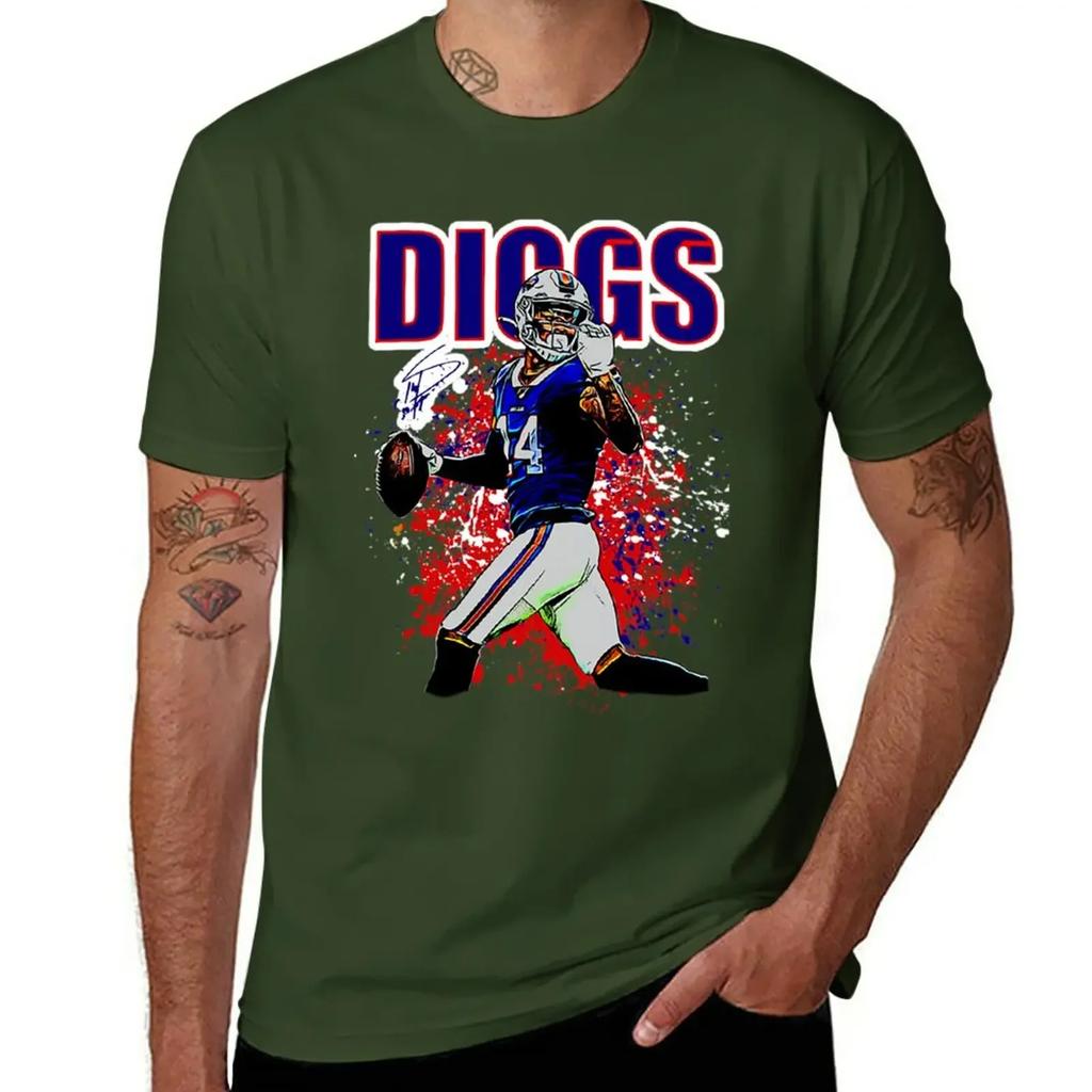 Stefon Diggs T-Shirt Sweat Kawaii Clothes Graphics Tshirts for Men
