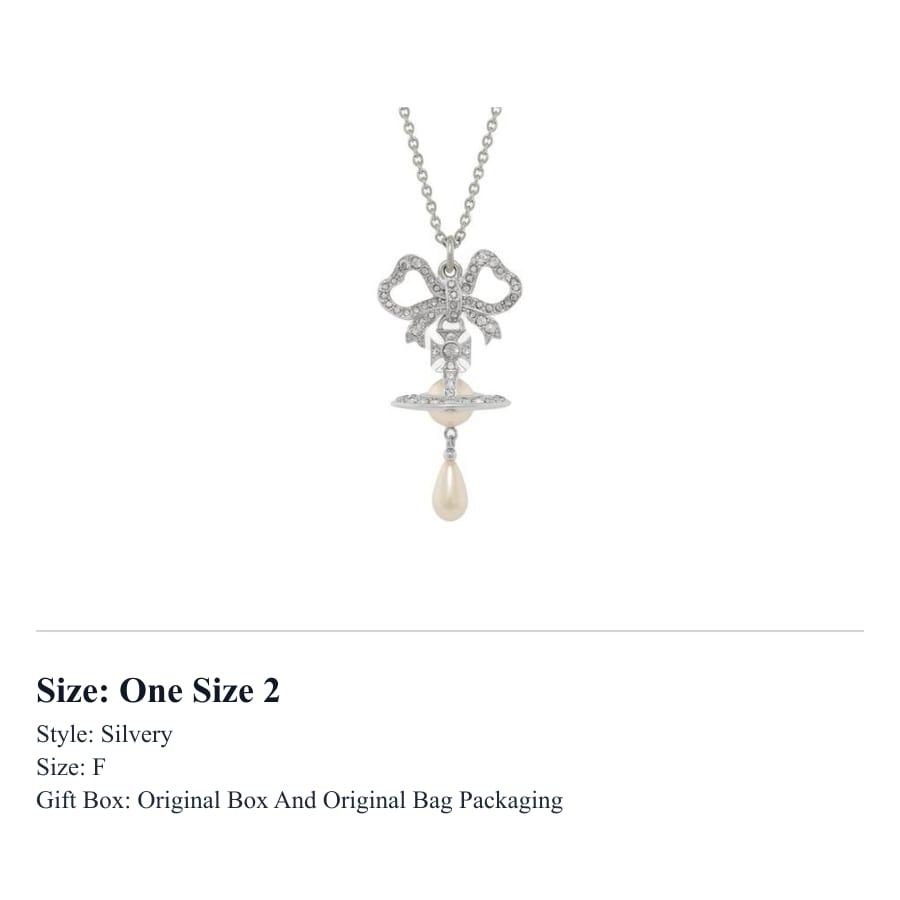VIVIENNE WESTWOOD Brass Necklaces Women's Silver 630203HG-02P699