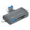 Multi-Function 7-in-1 OTG Card Reader for USB, Type-C, Android, and Computers