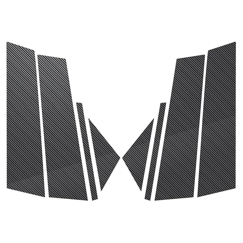 

8 шт., автомобильные стойки, наклейки на обшивку двери для Mazda Axela 2019 2020 2021 2022 2023, аксессуары для стайлинга из углеродного волокна